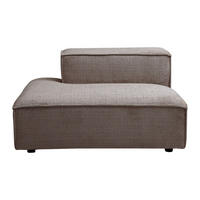 RECAMIERE ohne Schlaffunktion - 1 Person - stoff - taupe Ruzolo - Taupe, Textil (120/67/105cm) - Vente-Unique