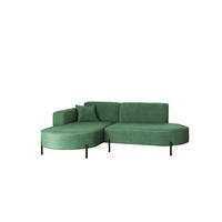 ECKSOFA L-Form Designer Modena Rein Stoff Noel Pistazien Links - Hellgrün, Holz/Textil (165/236cm) - Kaiser Möbel