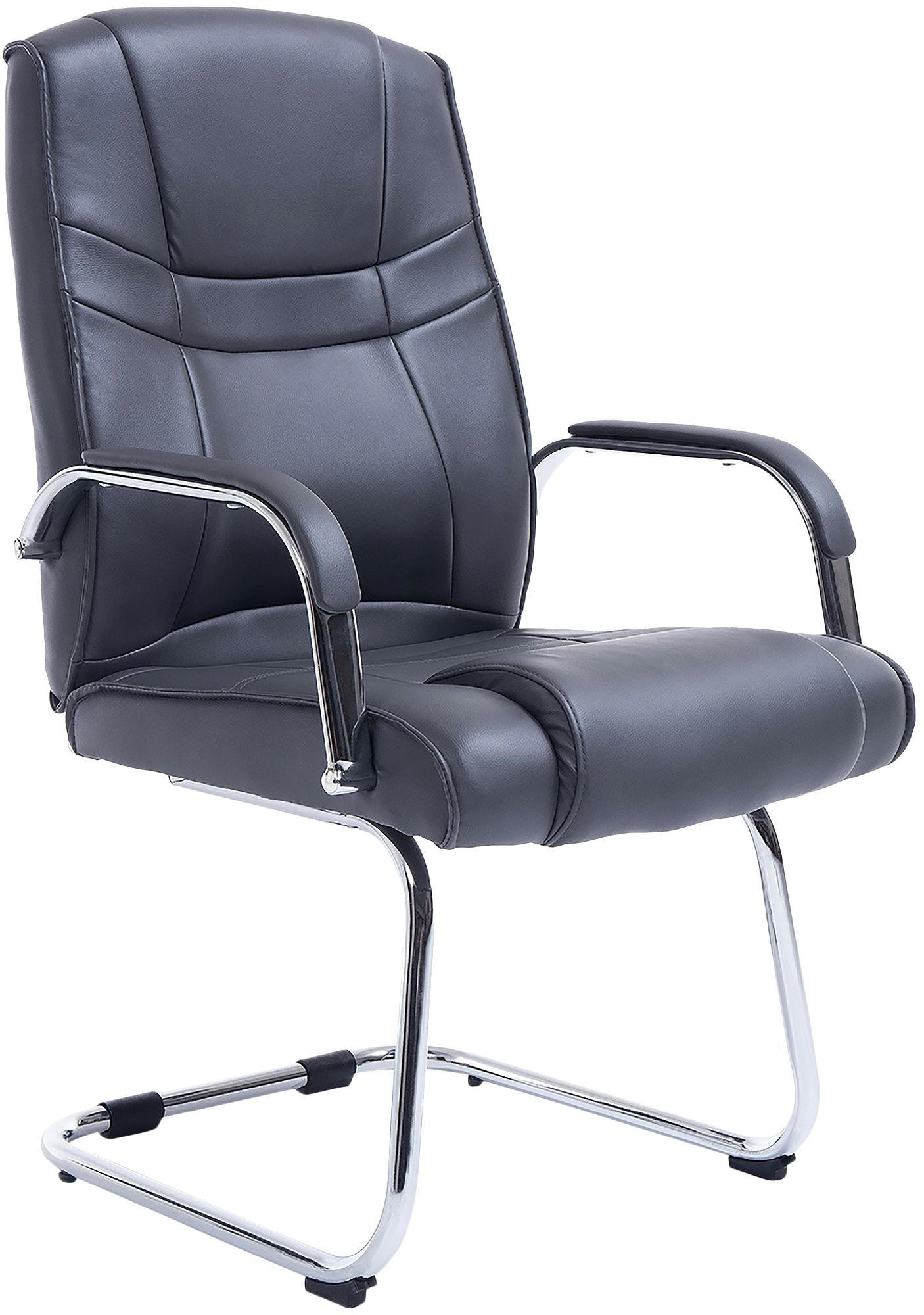 SCHWINGSTUHL Lederlook grau - Grau, Textil/Metall (60/104/67cm) - CLP