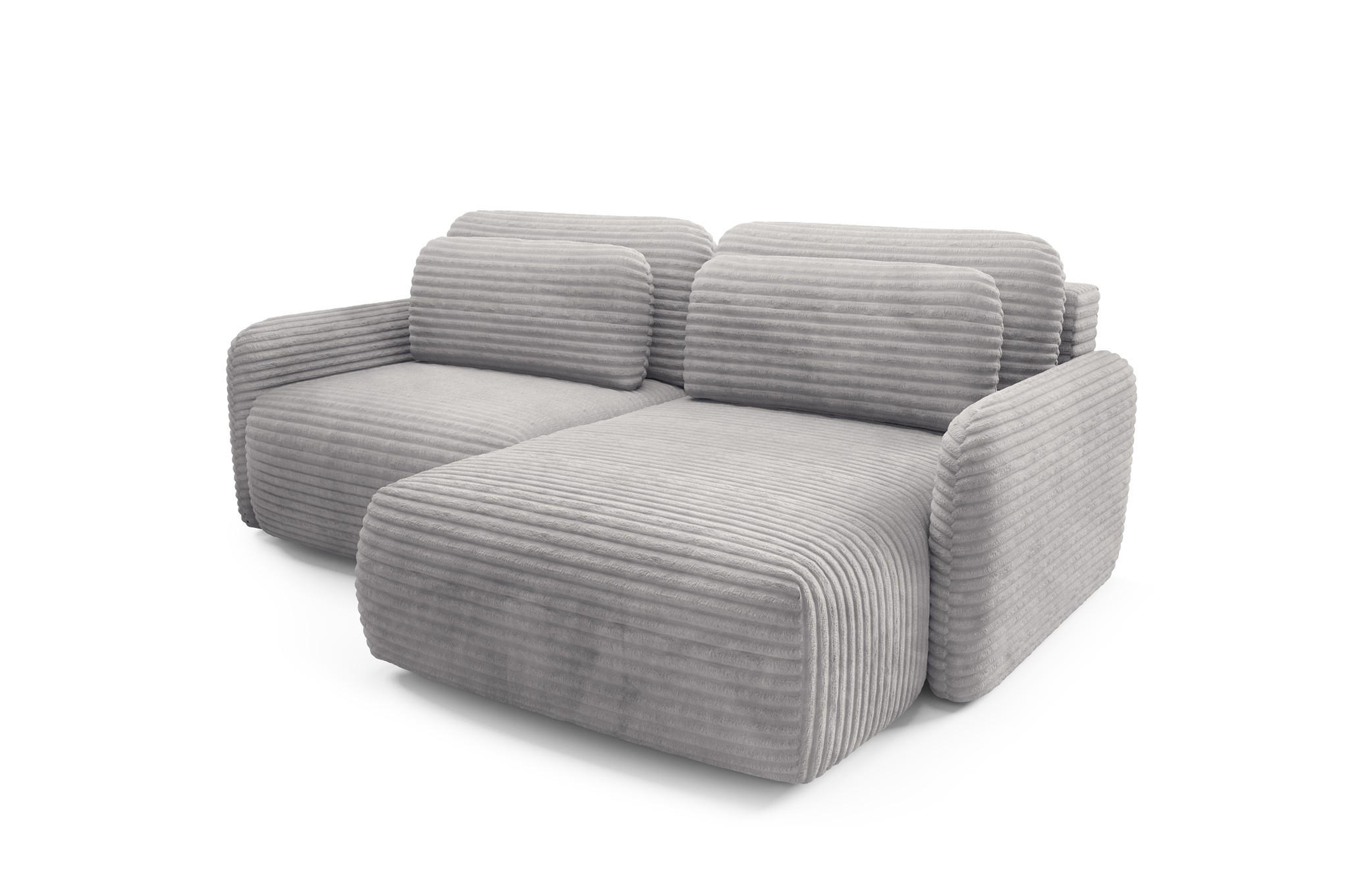 Fun Möbel Ecksofa Grau 240x165 cm
