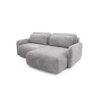 ECKSOFA Simone Mit Schlaffunktion - Grau, Holzwerkstoff/Textil (165/240cm) - Fun Möbel