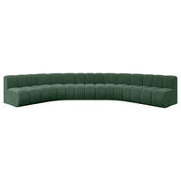 WOHNLANDSCHAFT modulares Sofa Montra-U1 - 490x174x70 cm Grün - Grün, Holzwerkstoff/Textil (490/70/174cm) - ALTDECOR