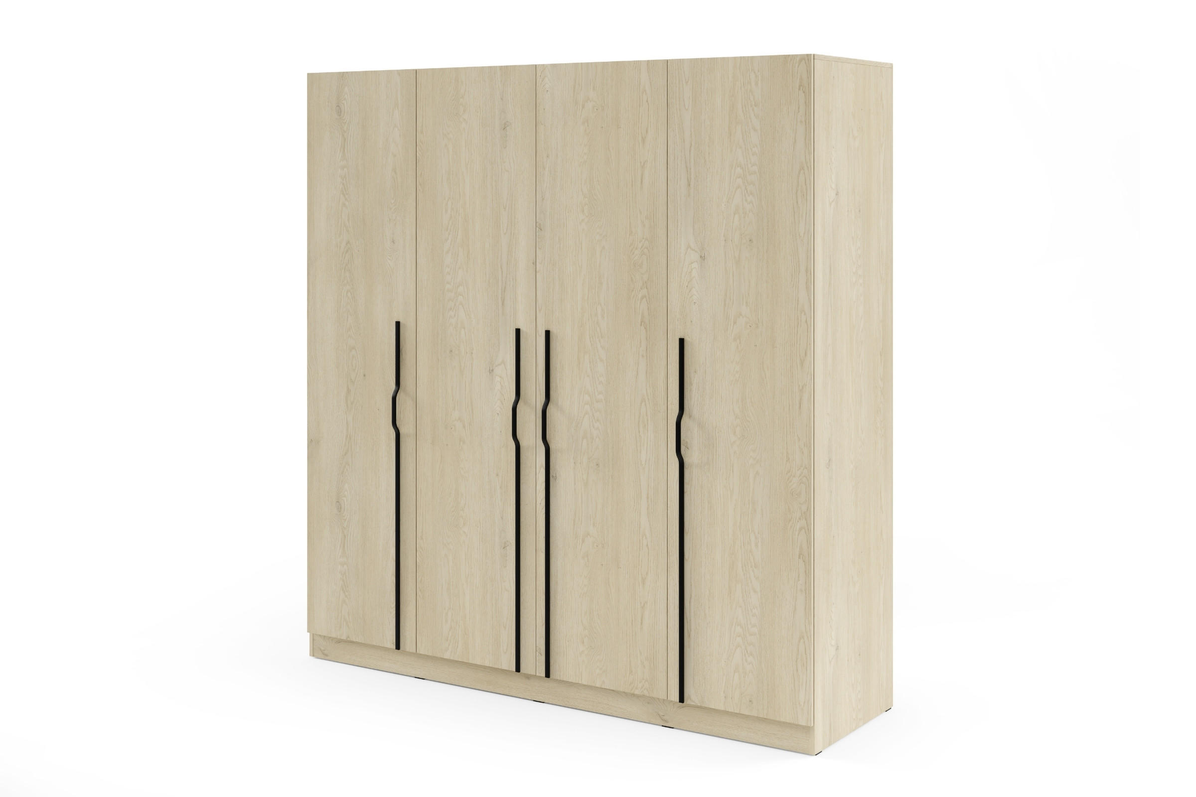 Deine Möbel 24 Drehtürenschrank Eiche 200x210x61 cm