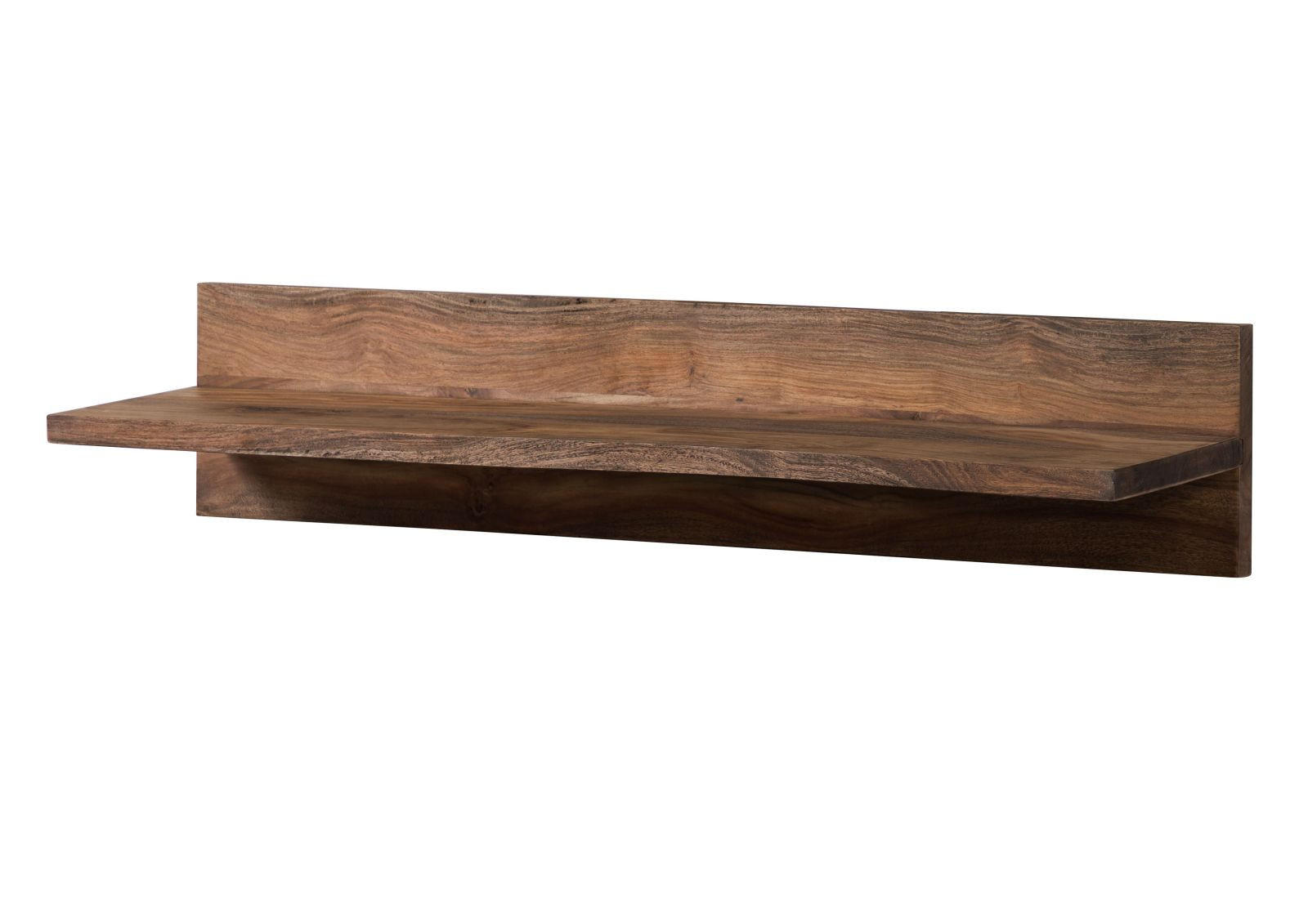 WANDREGAL Sheesham 66x25x20 grau geölt NATURE GREY #0108 - Grau, Holz (66/20/25cm) - Massivmoebel24