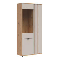 GESCHIRRSCHRANK Ezra Kaschmir - Beige, Holzwerkstoff (90.5/195.5/40cm) - Petits-meubles