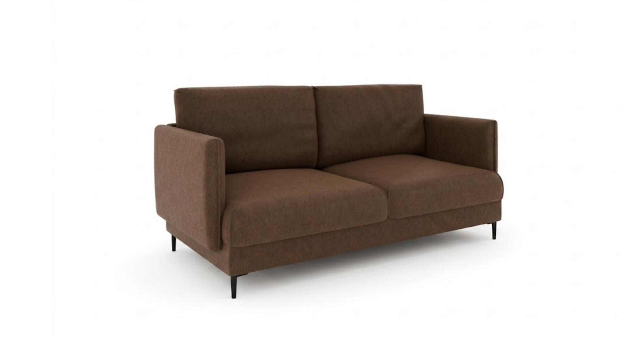 SOFA Helmer 2-sitzer In Stoff Vibe - Braun, Holzwerkstoff/Textil (196/95/95cm) - Fun Möbel