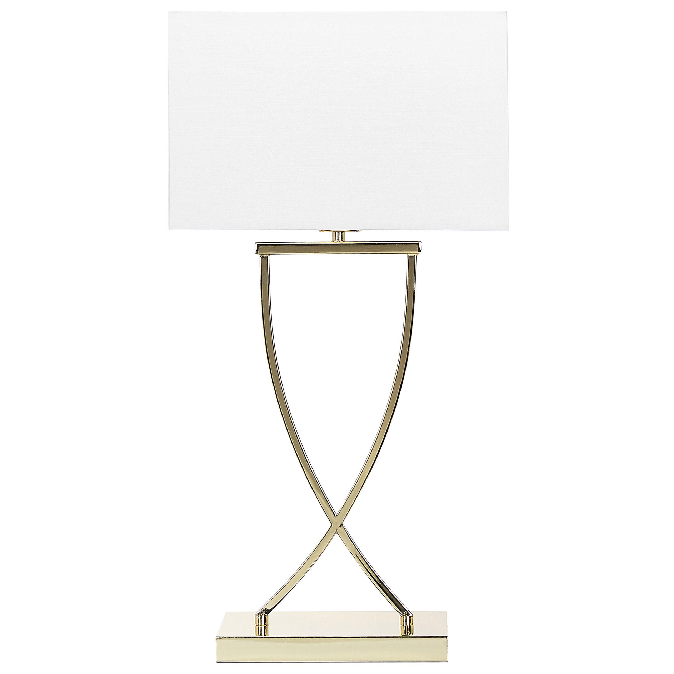 TISCHLEUCHTE Yasuni 20/32/62 cm - Weiß, Metall (20/32/62cm) - Beliani