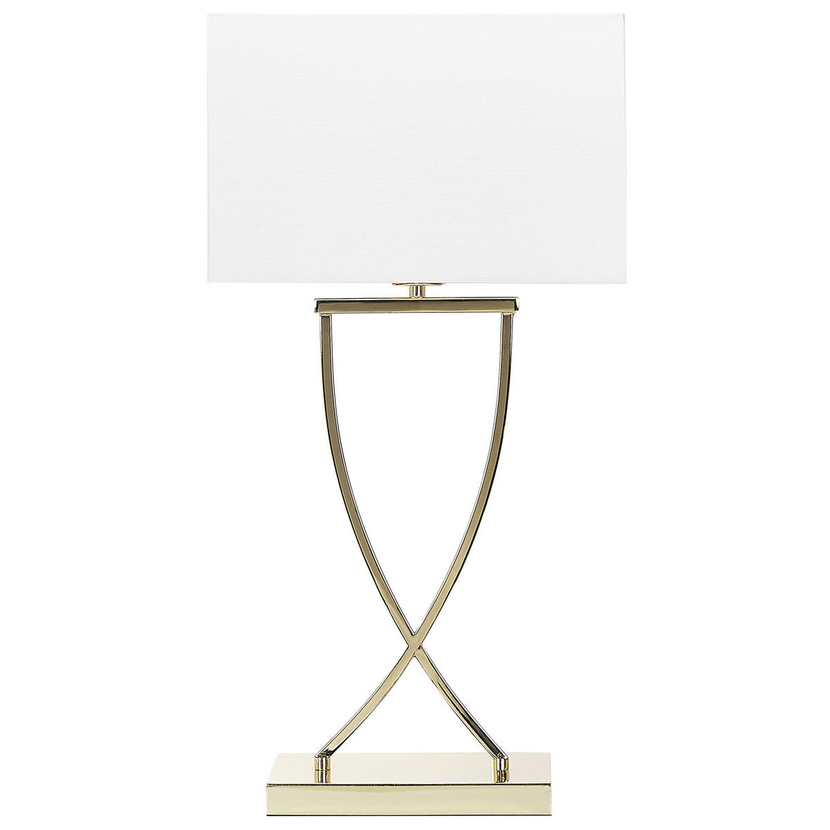 TISCHLEUCHTE Yasuni 20/32/62 cm - Weiß, Metall (20/32/62cm) - Beliani