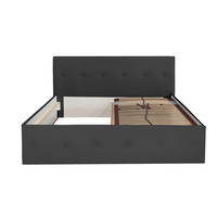 POLSTERBETT Atalanta Schwarz 120 x 200 x 40 cm Ohne Matratze und Lattenrost - Schwarz, Holz (120/200cm) - Halmon Schlafkomfort Betten 