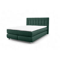 BOXSPRINGBETT Ben mit Pocketmatratze und Bonellmatratze inkl. Topper - Grün, Textil (180/200cm) - AN-Moebel 4u
