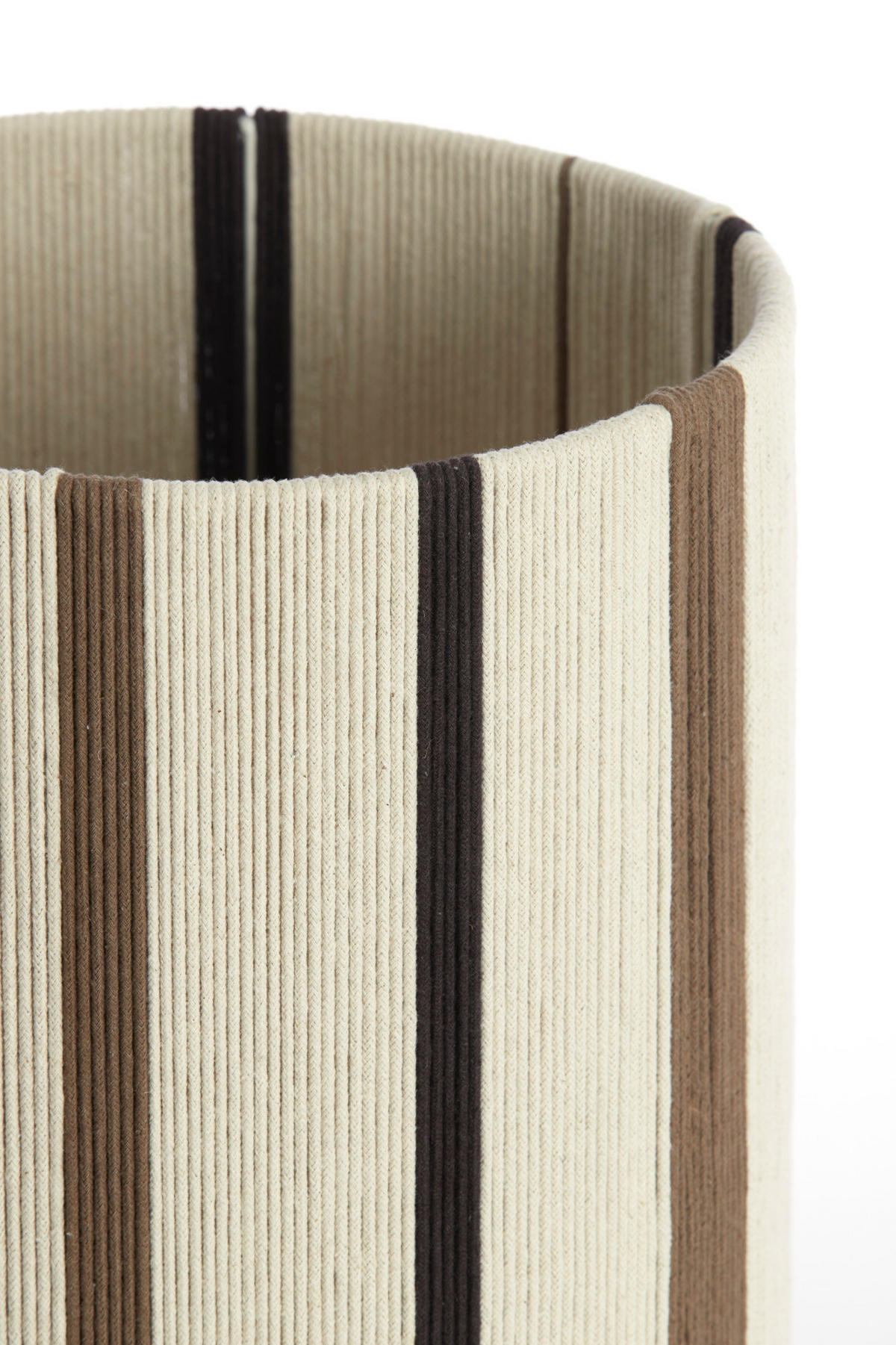 LAMPENSCHIRM Medan Weiß Ø30/40 cm - Schwarz/Weiß, Textil (30/30/40cm) - Light & Living