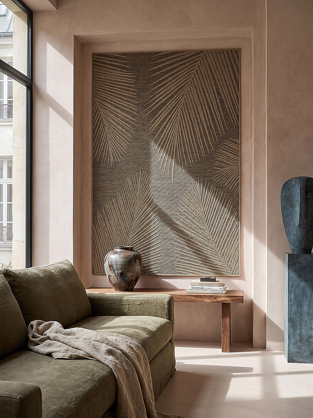 FLACHWEBTEPPICH Floral CORDEV Polypropylen Natur 160 x 230 cm - Beige, Textil (160/230cm) - KADIMA DESIGN
