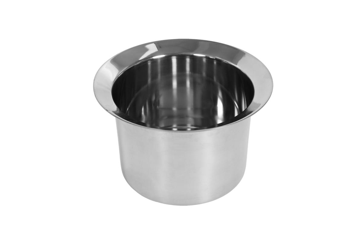 BEISTELLTISCH 55/55/49 cm bronze aus Aluminium mit Eiseimer - Bronzefarben, Metall (55/55/49cm) - OKWISH