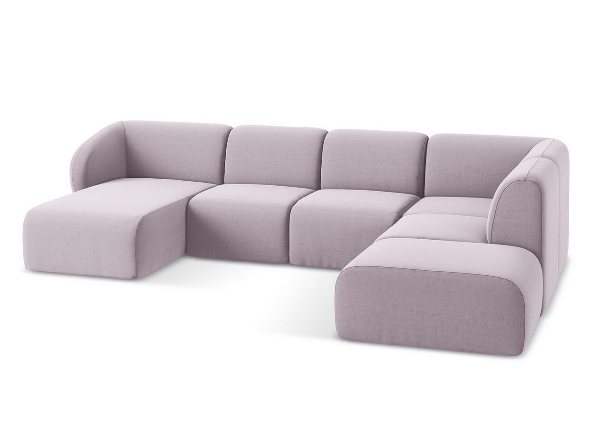 2-SITZER-SOFA Chenille Stoff Grün - Limette/Schwarz, Holzwerkstoff/Kunststoff (174/75/94cm) - Makamii