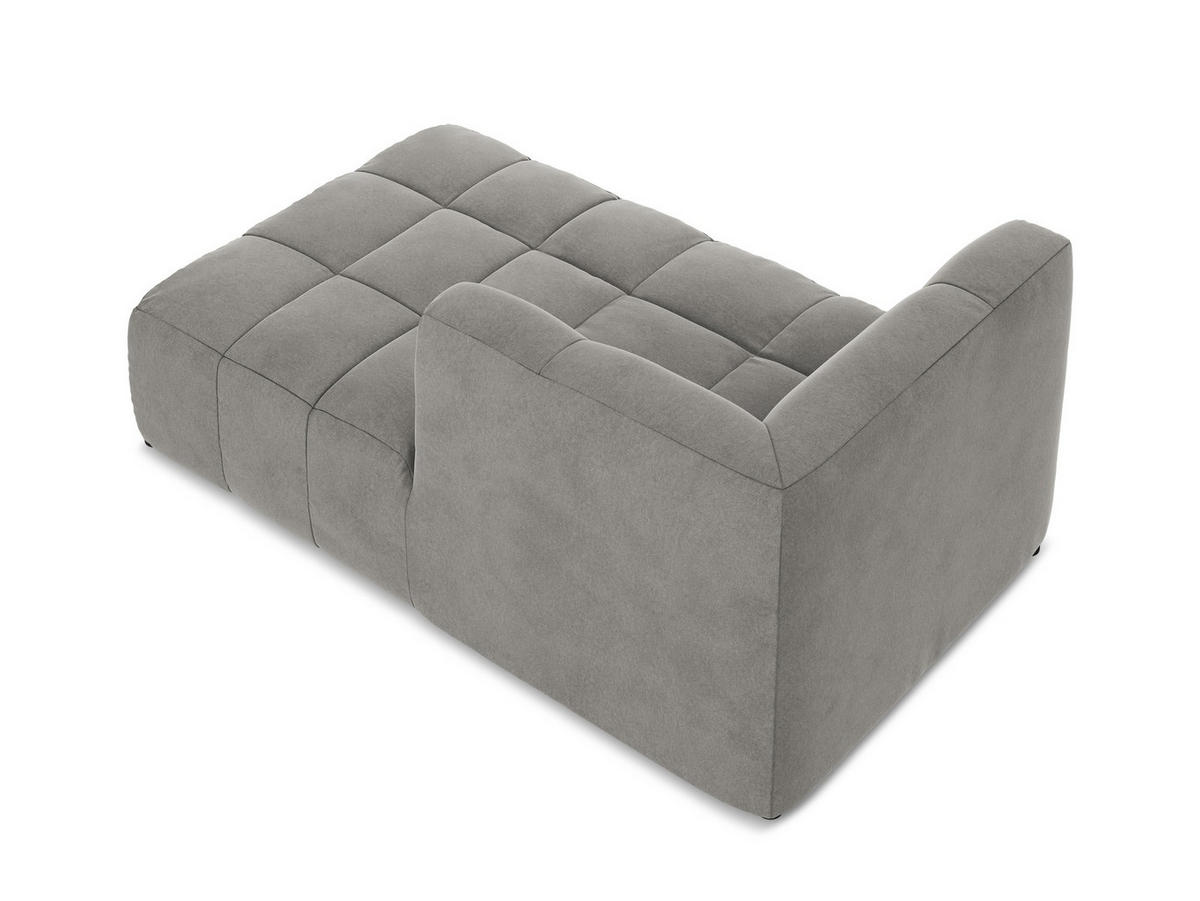 SOFAELEMENT Bouclé Stoff Grau - Taupe/Schwarz, Holzwerkstoff/Kunststoff (70/75/94cm) - Makamii