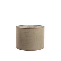 LAMPENSCHIRM Caden Braun Ø40/30 cm - Braun, Textil (40/40/30cm) - Light & Living