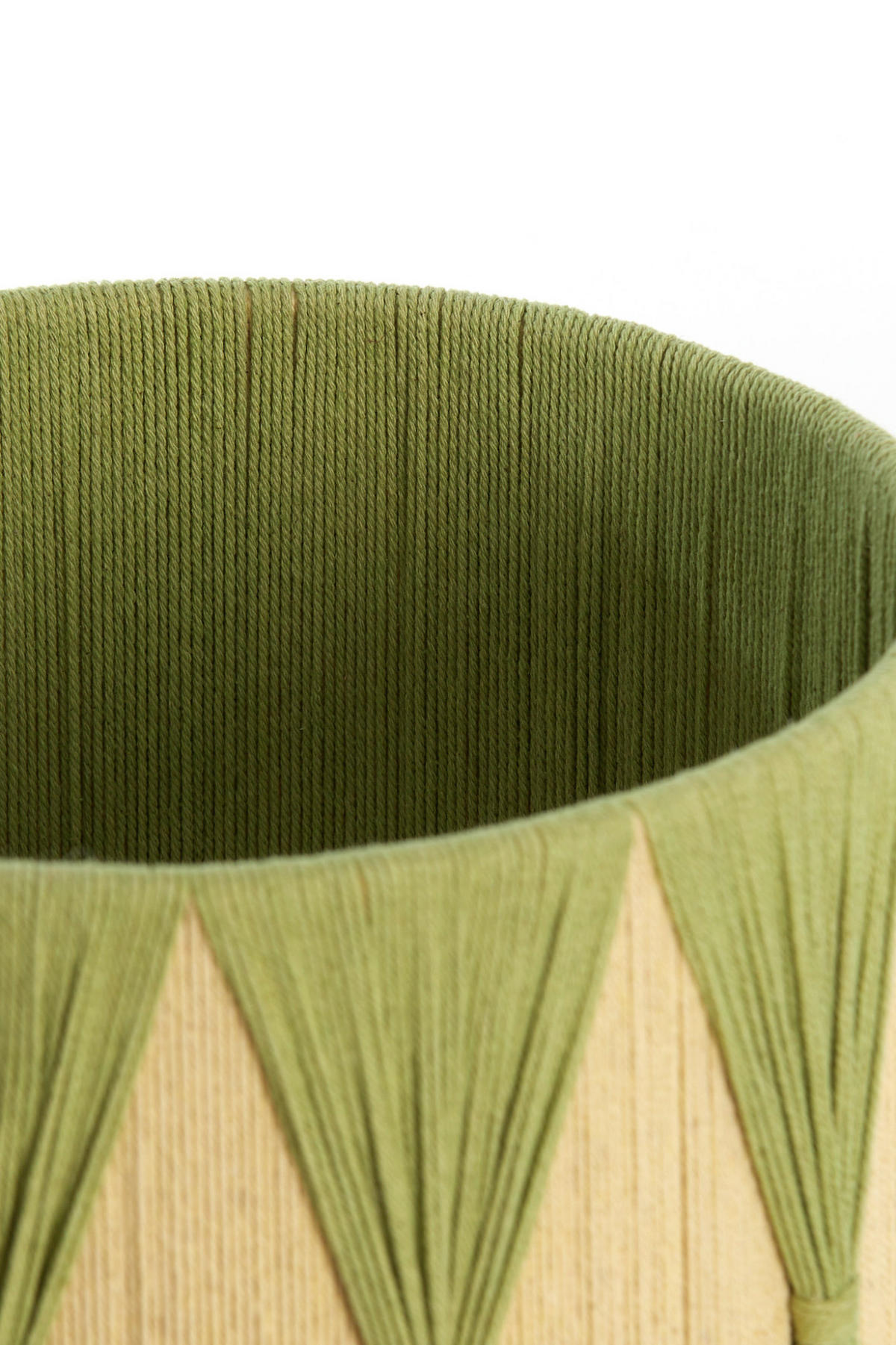 LAMPENSCHIRM Hannah Grün Ø25/18 cm - Grün, Textil (25/25/18cm) - Light & Living