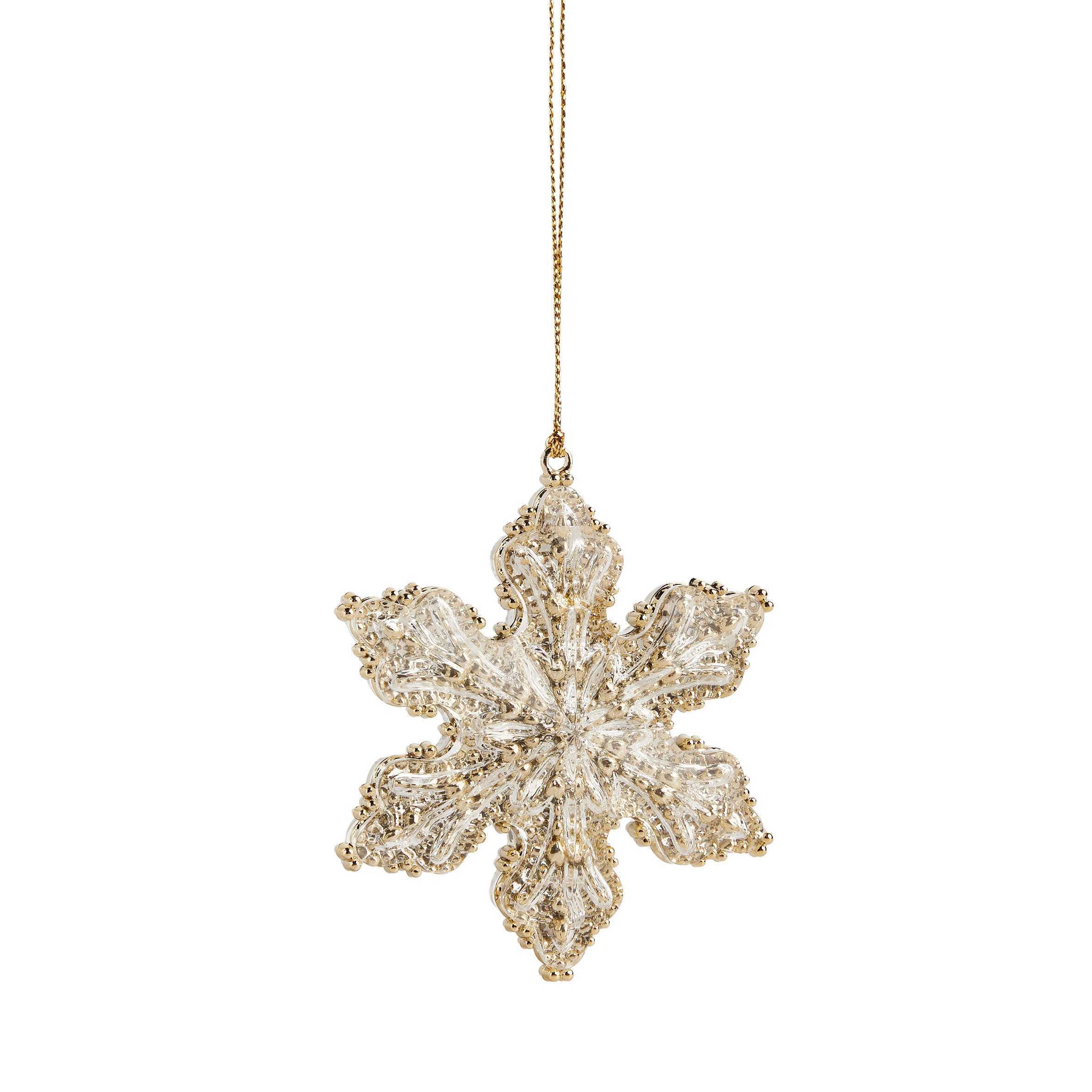 WEIHNACHTSDEKO Hängend LUMI, 2 x 7 cm, Gold, Christbaumschmuck, Weihnachtsbaumdekoration, Christmas, Xmas - Goldfarben, Kunststoff (7/2/7cm) - home&you