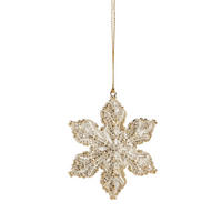 WEIHNACHTSDEKO Hängend LUMI, 2 x 7 cm, Gold, Christbaumschmuck, Weihnachtsbaumdekoration, Christmas, Xmas - Goldfarben, Kunststoff (7/2/7cm) - home&you