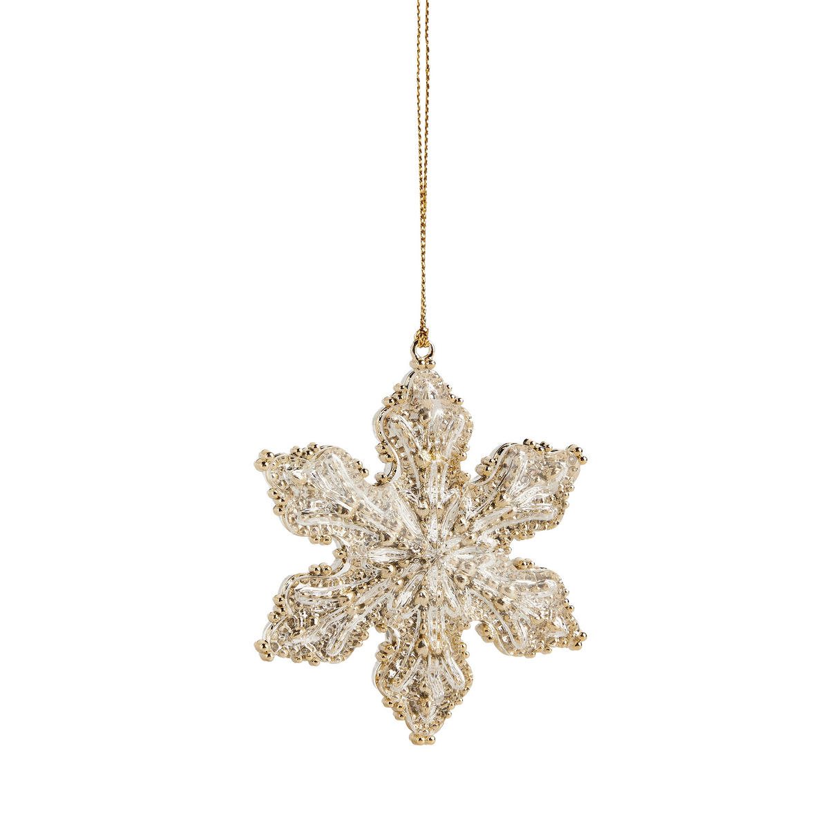 WEIHNACHTSDEKO Hängend LUMI, 2 x 7 cm, Gold, Christbaumschmuck, Weihnachtsbaumdekoration, Christmas, Xmas - Goldfarben, Kunststoff (7/2/7cm) - home&you