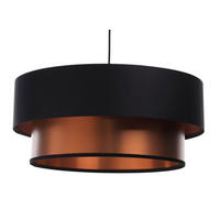 HÄNGELEUCHTE Kupfer 40/20 cm - Schwarz/Kupferfarben, Kunststoff (40/1/20cm) - ONZENO
