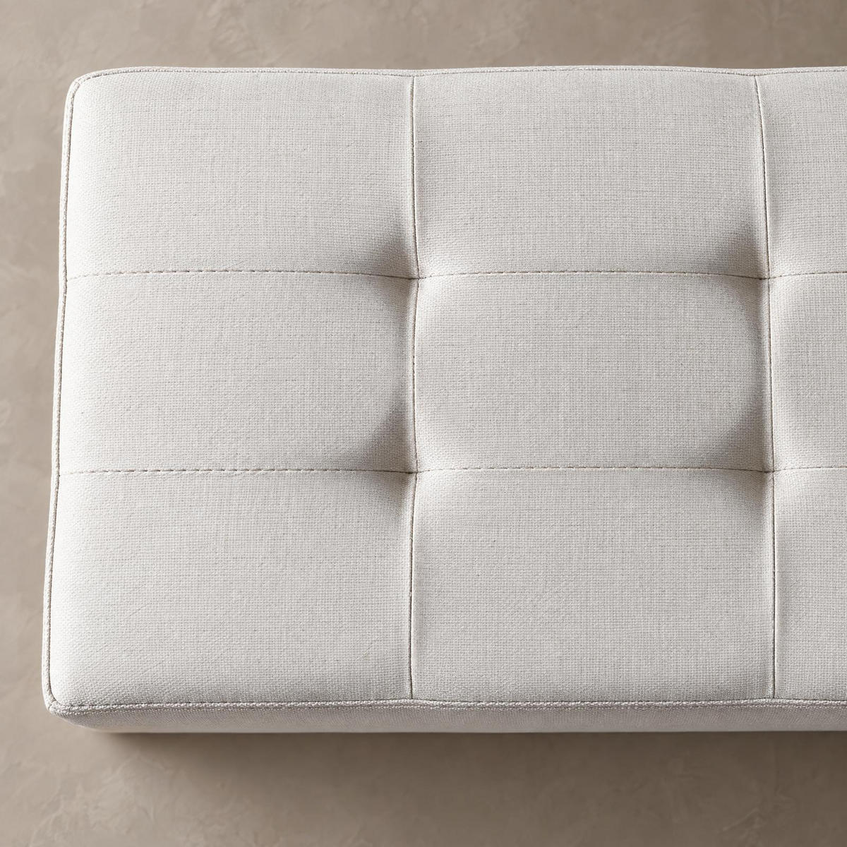 HOCKER mit Stauraum 110/38/38 cm - Beige, Textil (38/38/110cm) - SCENA LIVING