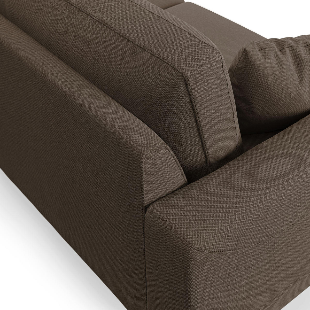 LINEARSOFA Dorian - Braun, Textil (198/88/93cm) - Divani.store