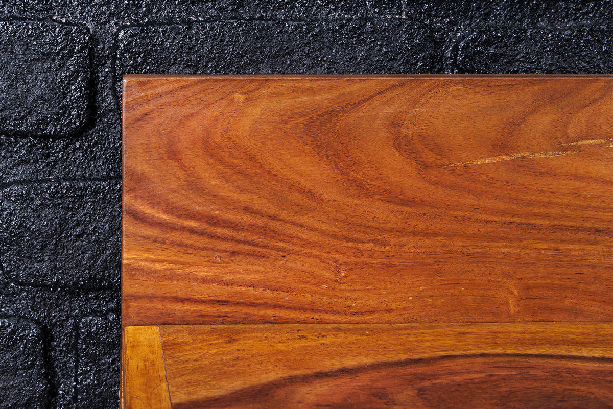 WANDREGAL MAKASSAR Sheesham Natur 80 cm - Braun, Holz (80/17/24cm) - riess-ambiente