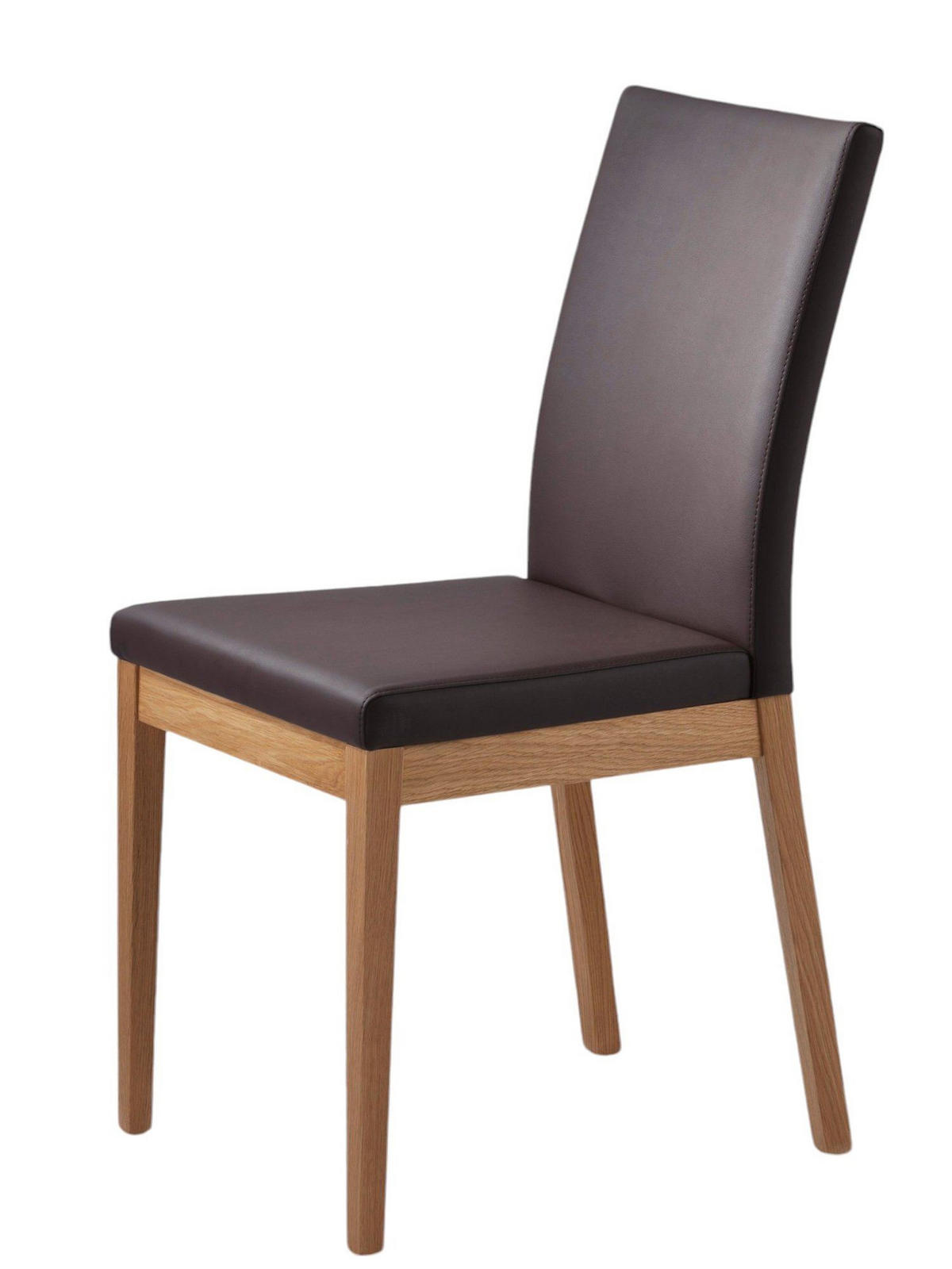 ECKBANKGRUPPE Dalila aus Massivholz Wildeiche geölt Polster Braun - Braun, Holz (203/1/153cm) - 58aufmkessel