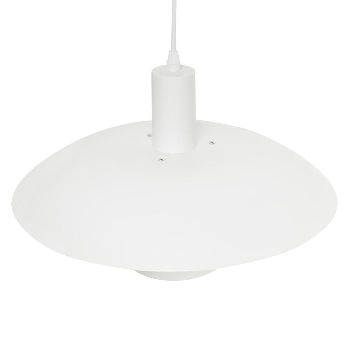HÄNGELEUCHTE Weiß Hilba - Weiß, Metall (36/36/153cm) - Beliani