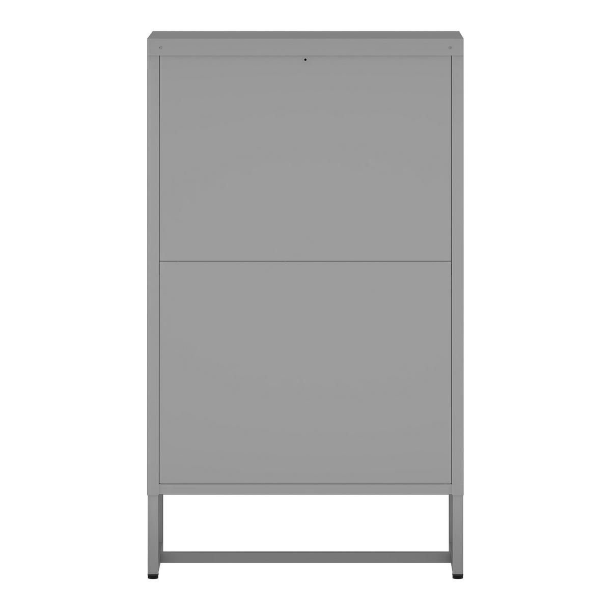 BÜROSCHRANK Sund - Grau, Metall (60/101.5/40cm) - [en.casa]