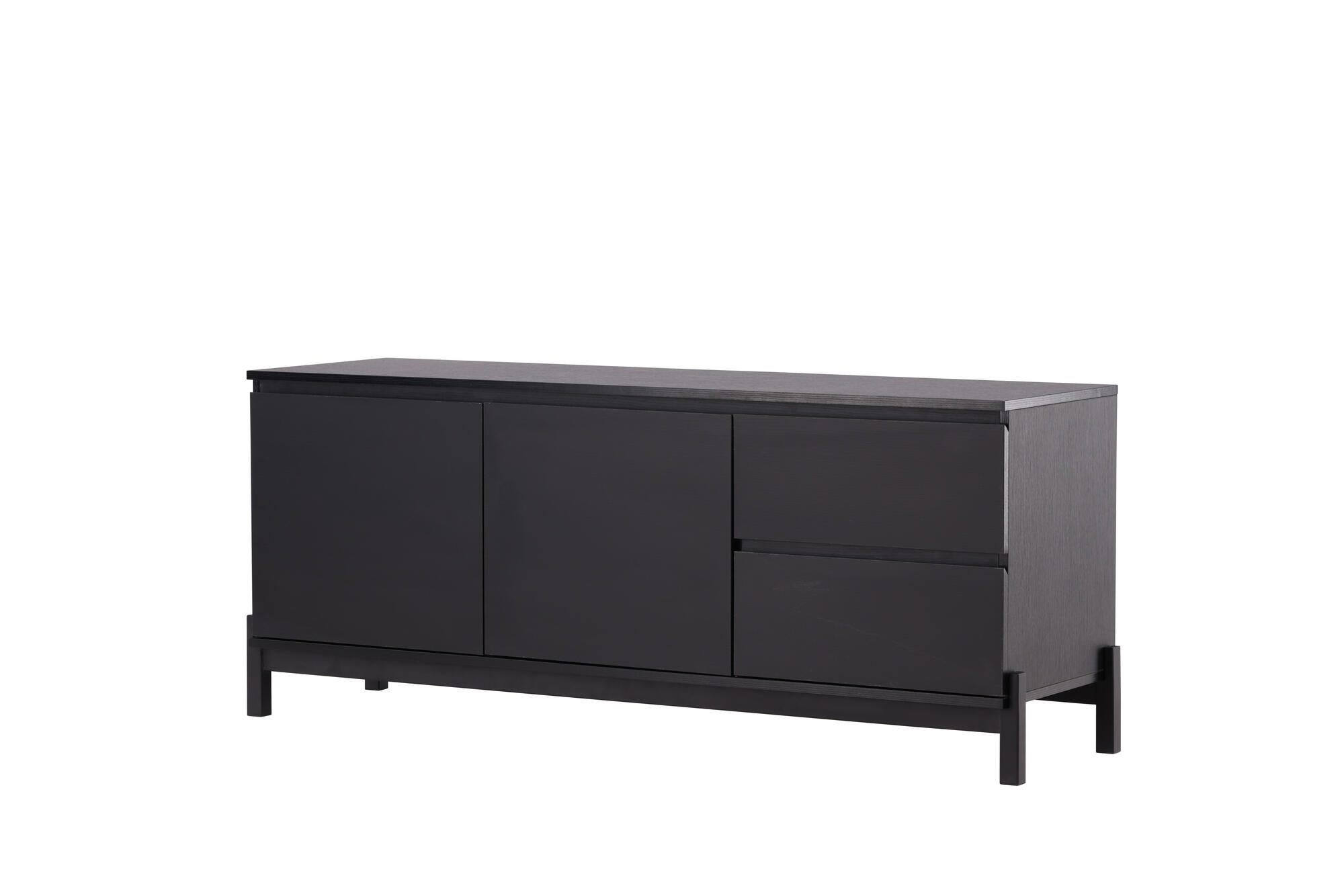 SIDEBOARD CORPUS Schwarz 138x40x56 cm - Schwarz, Holzwerkstoff (138/56/40cm) - FURNLUX