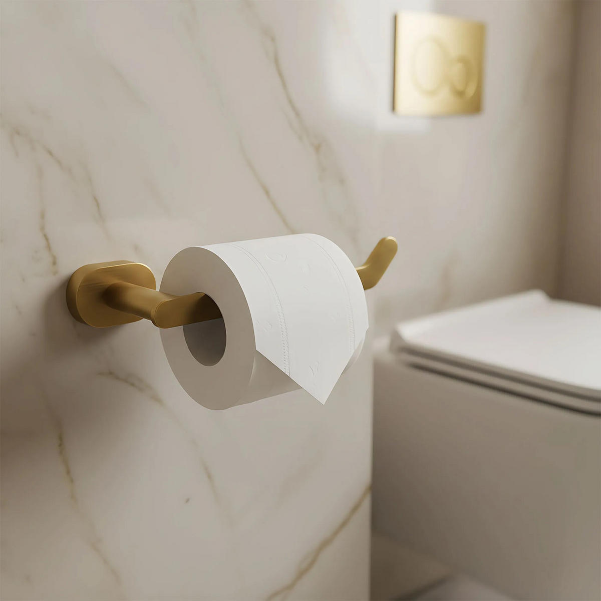 HALTER Für Toilettenpapier Rea 109 Til Brush Gold - Goldfarben, Metall (6.5/4.5/17.5cm) - REA