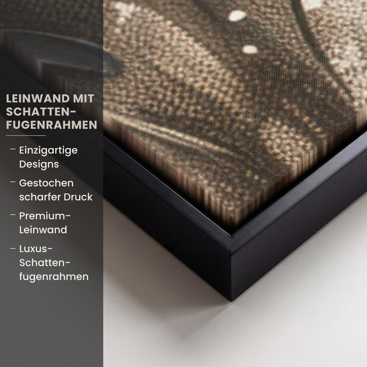 LEINWAND Bilder mit Rahmen - Blumen - Rosa - Modern - Beige - 100x150 - Beige, Textil (100/150cm) - MuchoWow