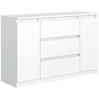 KOMMODE 120 Weiß 120x39x78,5 cm - Weiß, Holzwerkstoff (120/78.5/39cm) - Mobelsta
