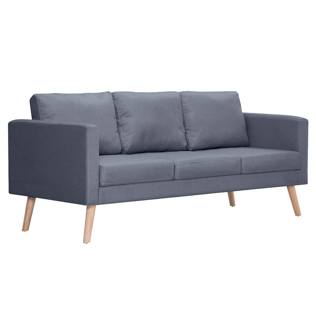 SITZGARNITUR Brühl - Dunkelgrau, Holz (168/73/70cm) - Nettlife