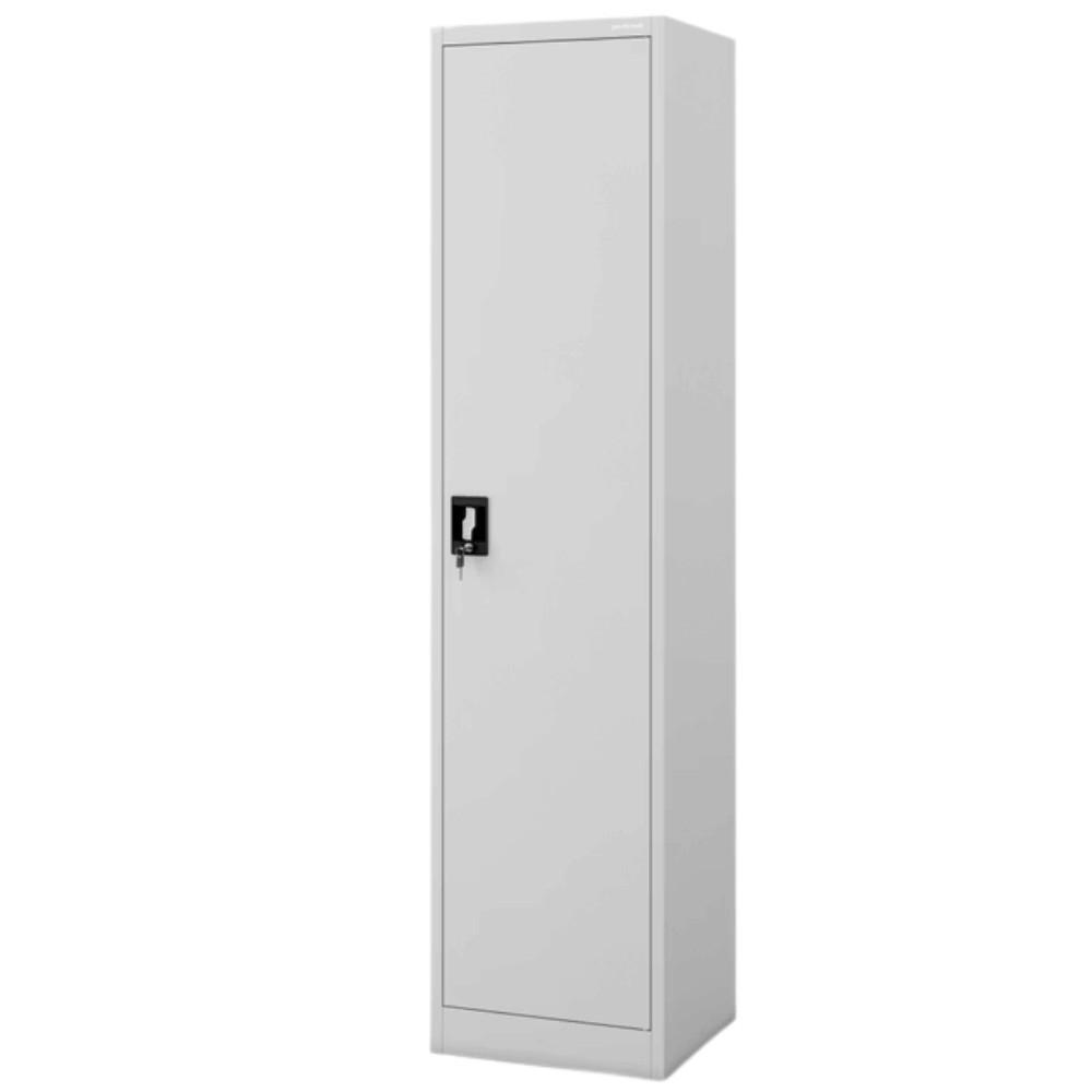 AKTENSCHRANK abschließbar KADO mit Flügeltüren 185x45x40cm Grau - Grau, Metall (45/185/40cm) - DELUKE