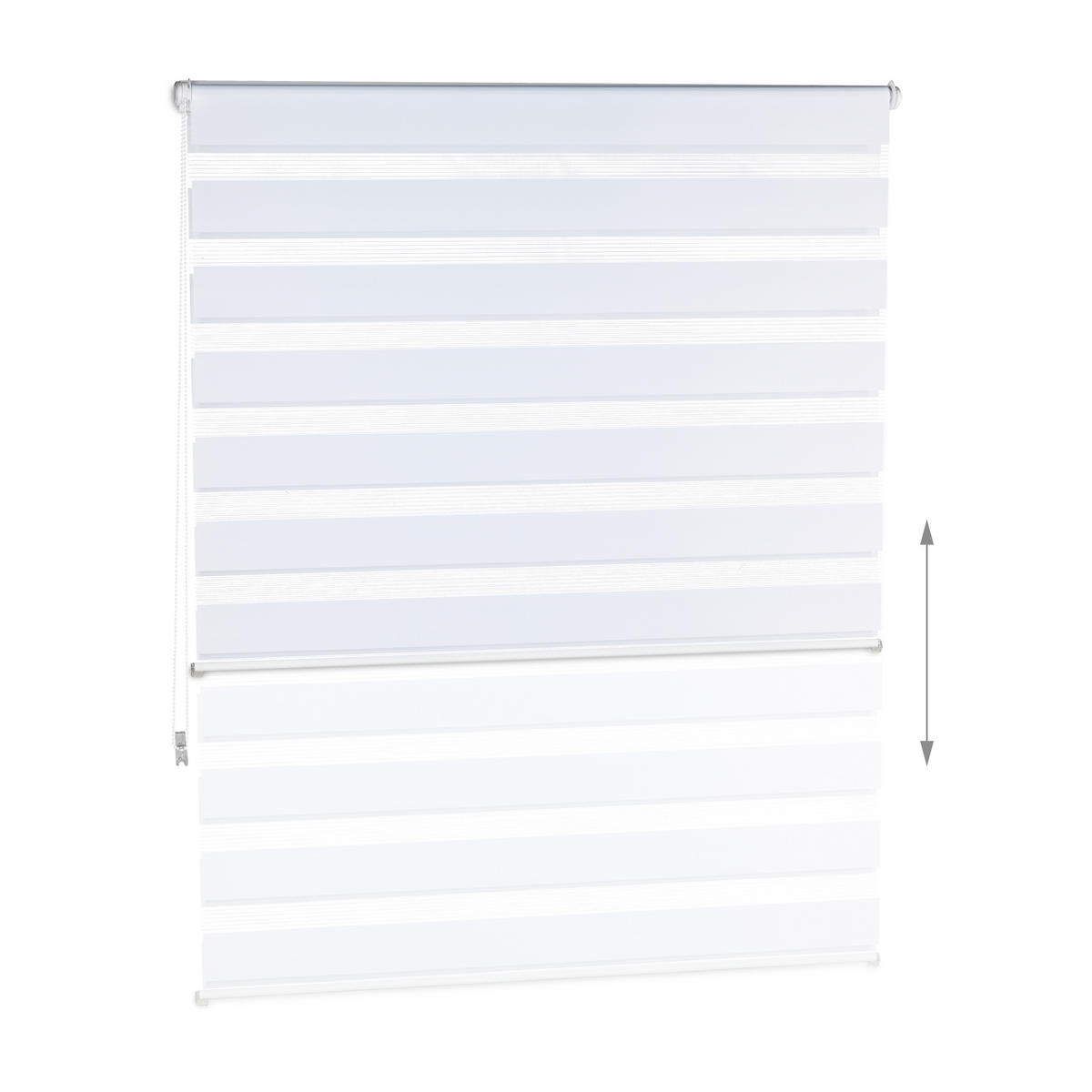 DOPPELROLLO Klemmfix - Multicolor, Kunststoff/Textil (110/156/6.5cm) - Relaxdays