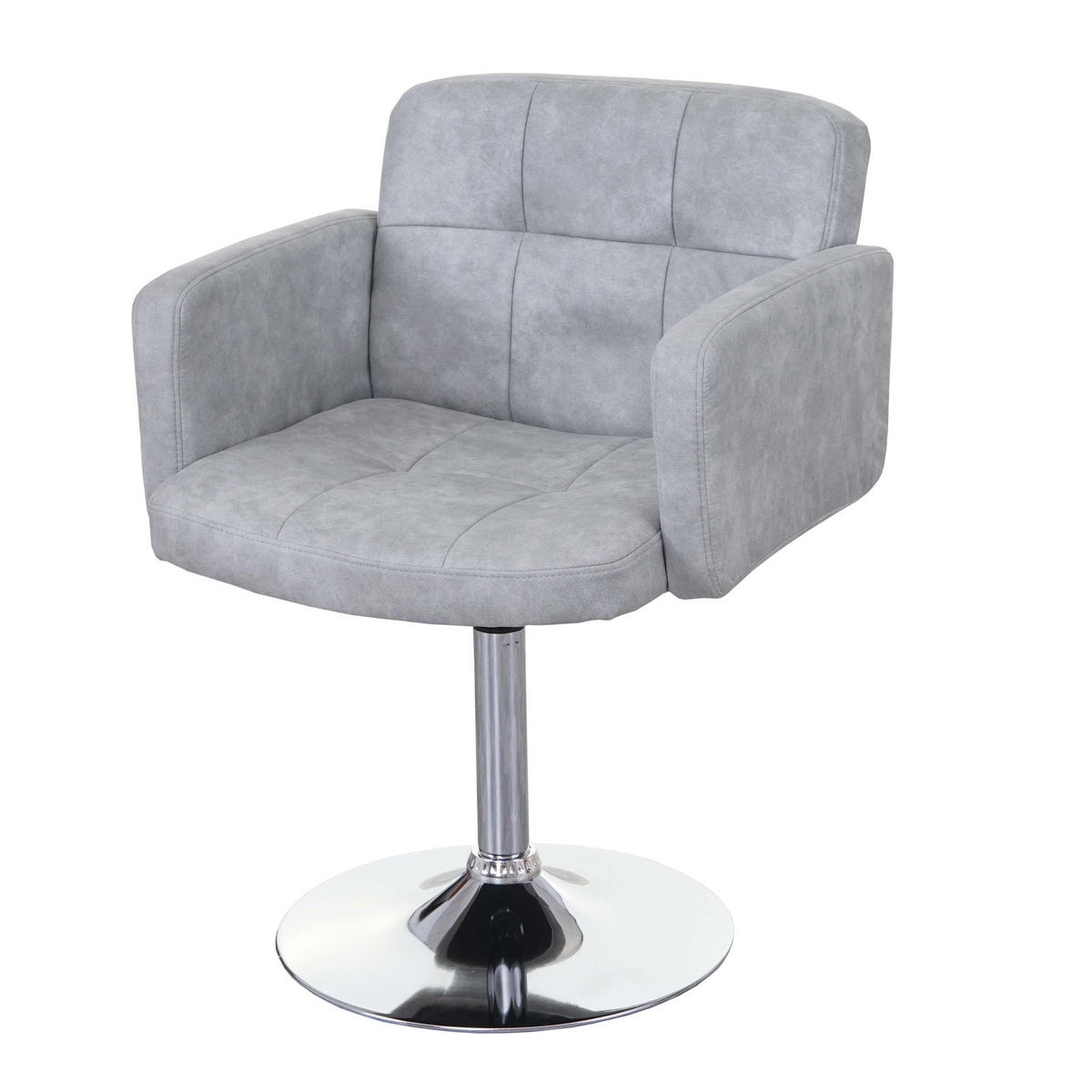 ESSZIMMERSTUHL Grau - Grau, Textil (60/80/55cm) - MCW