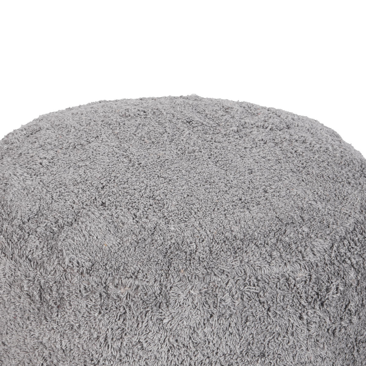 POUF Baumwolle Grau Kandhkot - Grau, Textil (50/35/50cm) - Beliani