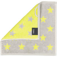 SEIFTUCH NEW STARS STERNE KLEIN 6261 PLATIN/LIME - 75 - Grau, Textil (30/30cm) - Cawoe