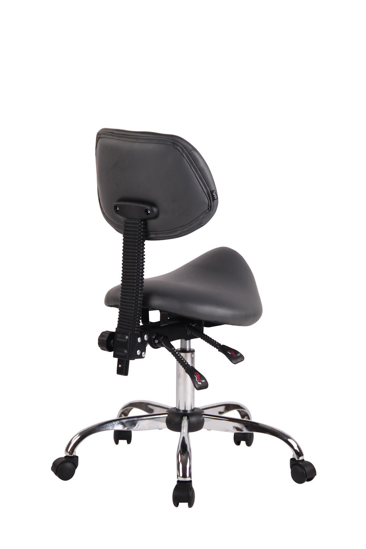 HOCKER Lederlook grau - Chromfarben/Grau, Textil/Metall (58/88/58cm) - CLP