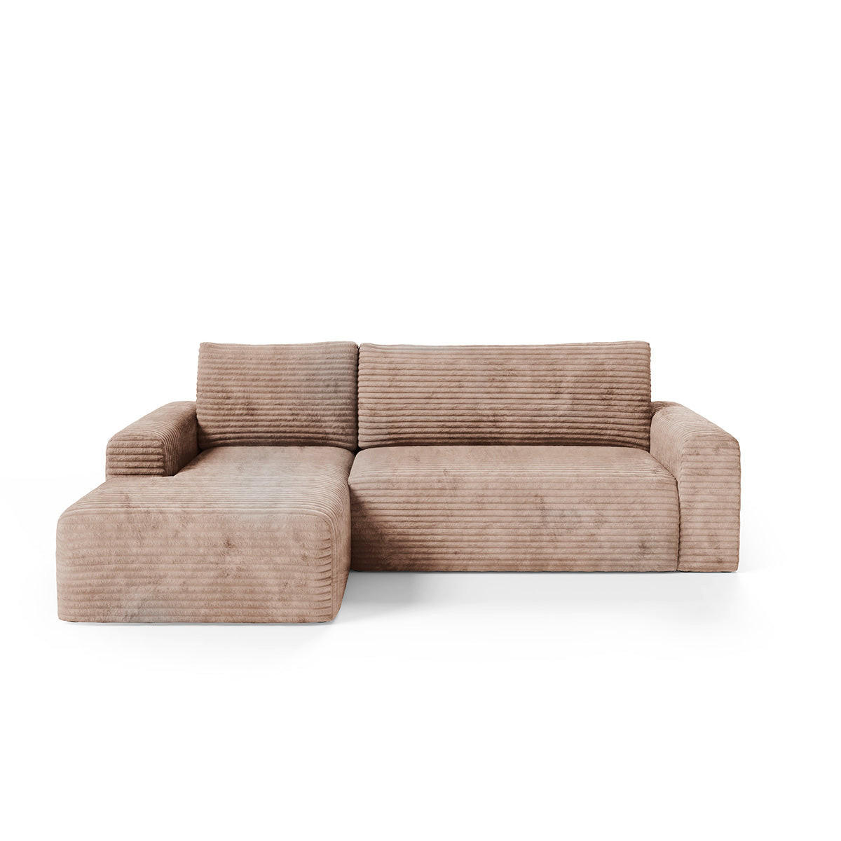 ECKSOFA Romeo 3 Sitzplätze Hellbraun - Braun, Holz (268/163cm) - Petits-meubles