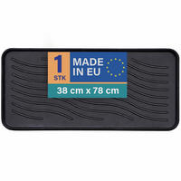 SCHUHABTROPFSCHALE Schwarz 78x38 cm - Schwarz, Kunststoff (38/78cm) - Bestlivings