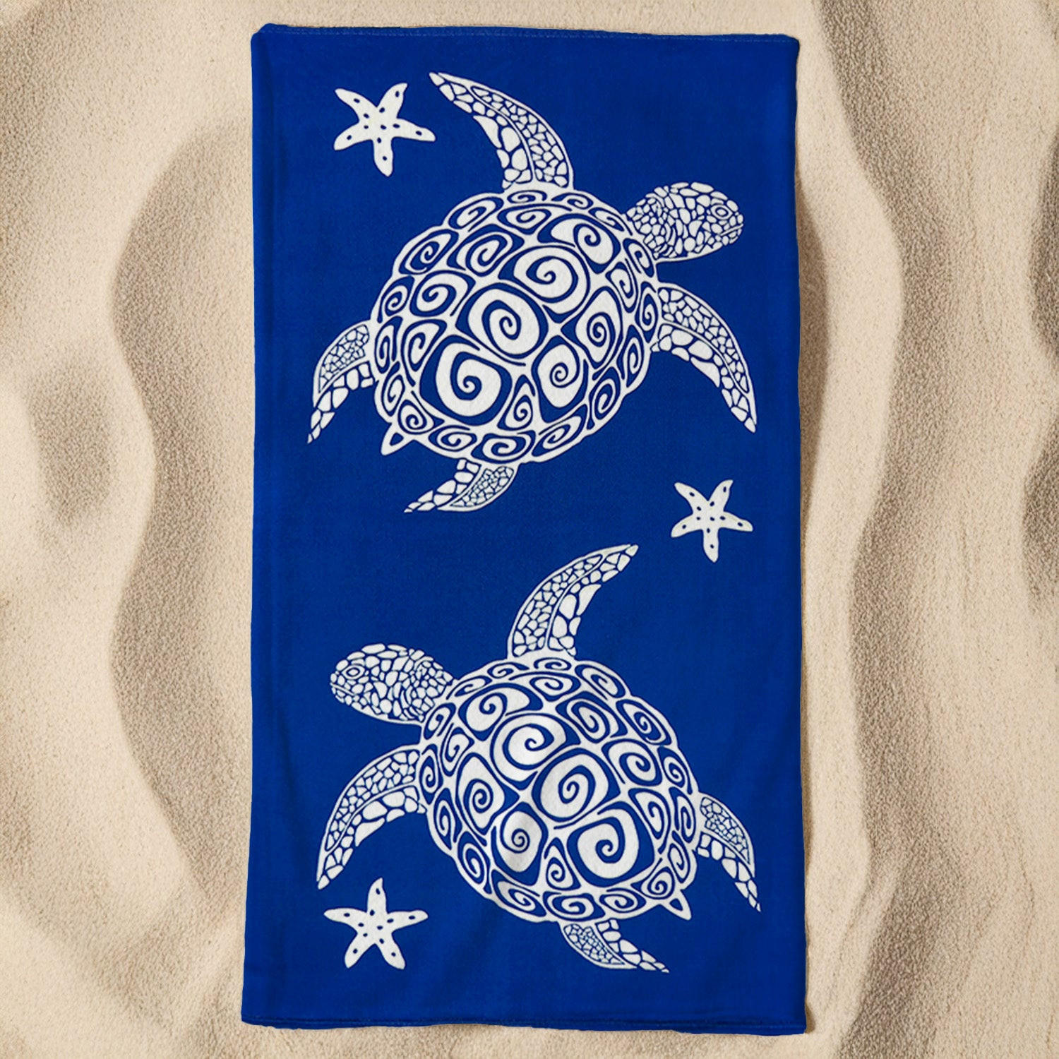 STRANDTUCH Mikrofaser Blau 90x170 220g/m² - Bari - Blau, Textil (90/170cm) - LE COMPTOIR DE LA PLAGE