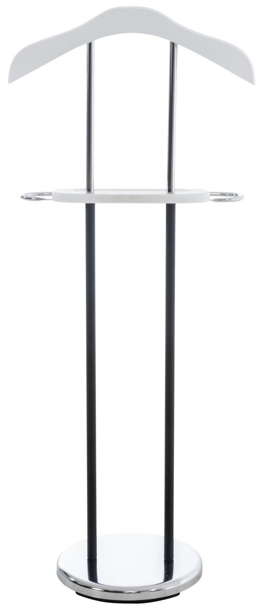 HERRENDIENER Metall weiß - Weiß, Metall (43/109/28cm) - CLP