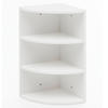 ECKREGAL NIDDA MDF Runder Front Modern, Weiß 30x30x60 cm - Weiß, Holz (30/60/30cm) - KADIMA DESIGN