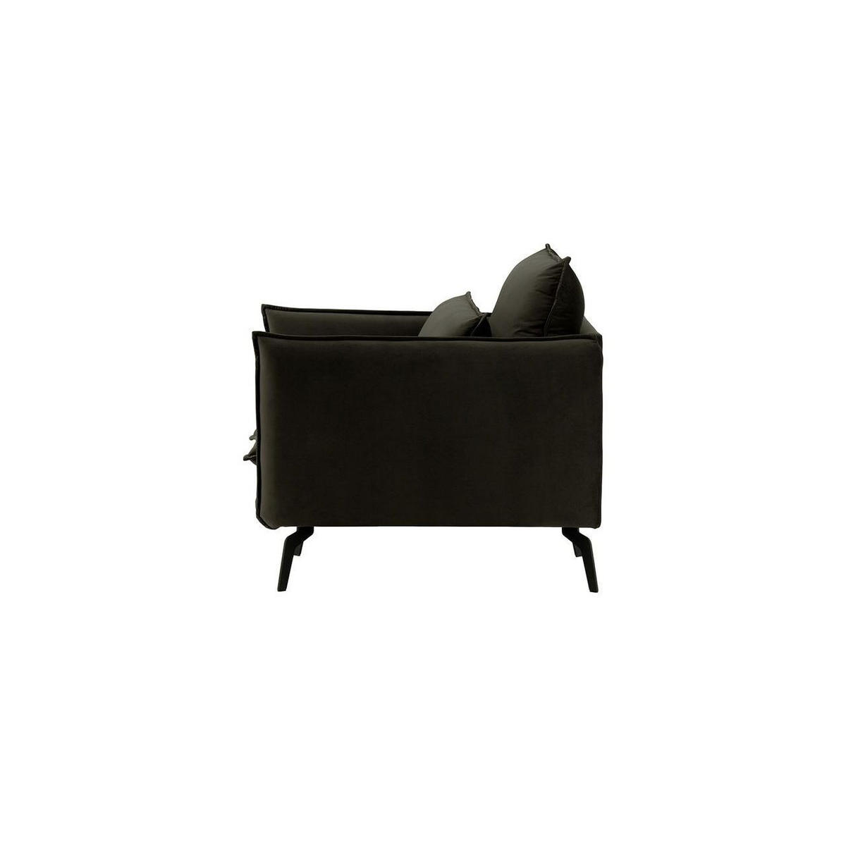 SESSEL Layla-Velluto 20 - Schwarz, Holz/Textil (105/95/98cm)