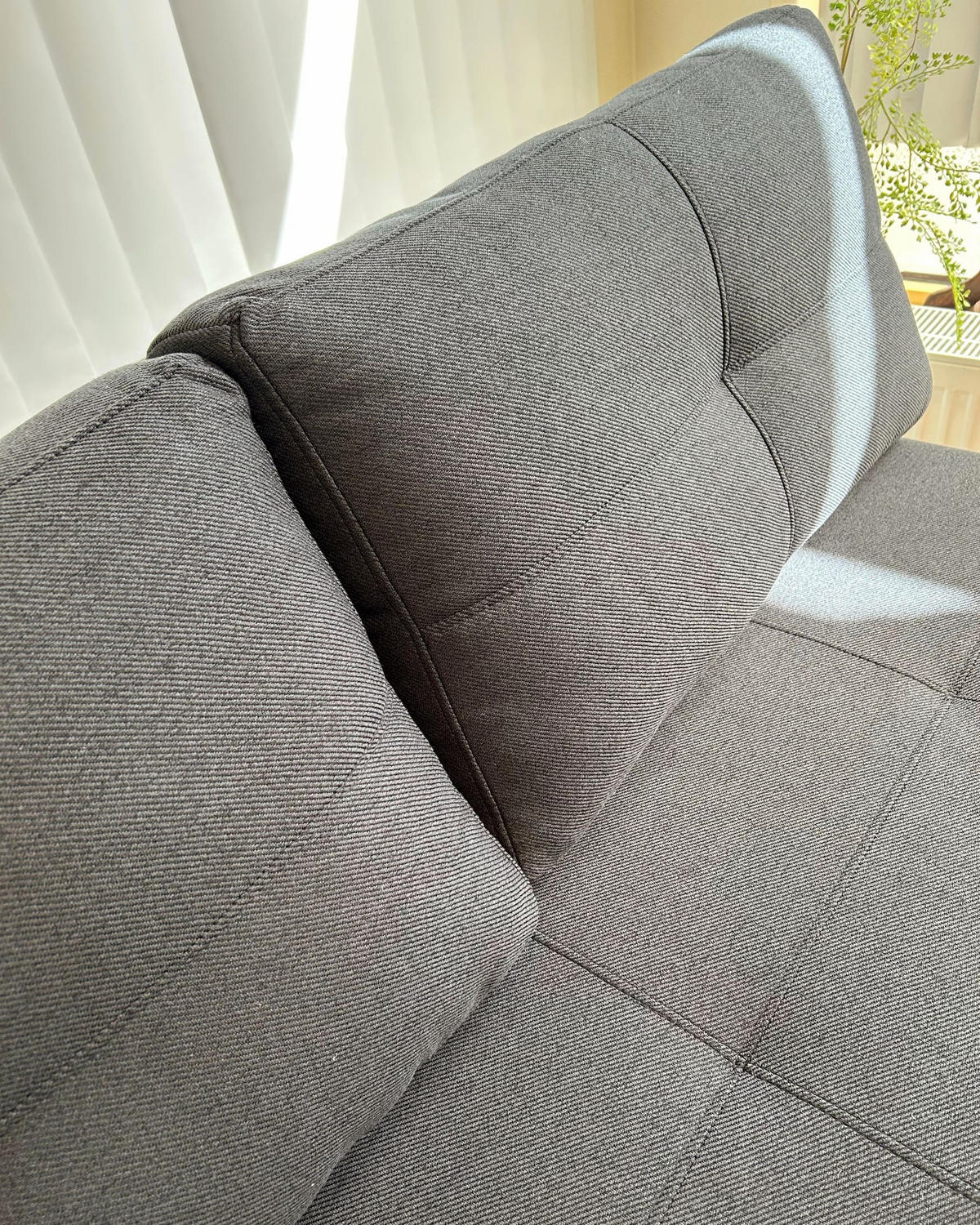 2-SITZER-SCHLAFSOFA Polsterbezug Schwarz Edland - Schwarz, Textil (152/76/92cm) - Beliani