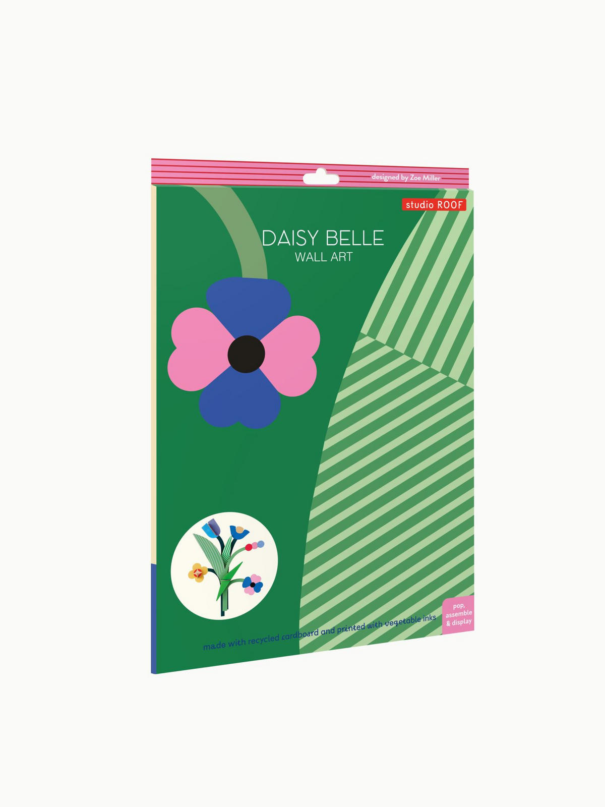 WANDSKULPTUR Bunt 5/31 cm - Multicolor, Wellpappe (5/31/24cm) - Studio Roof